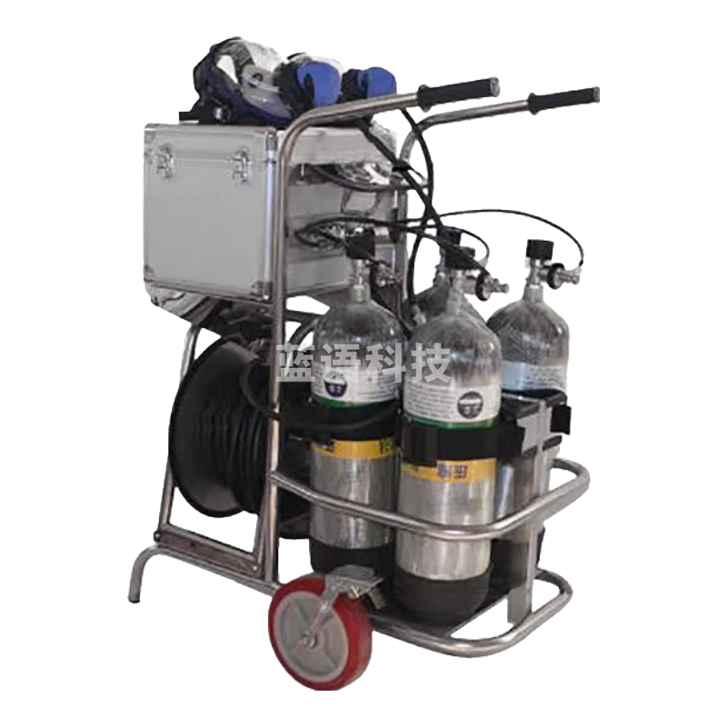 HENGTAI/恒泰 正压式空气呼吸器移动式长管供气系统立式推车 HKC30/4四瓶移动式供气源