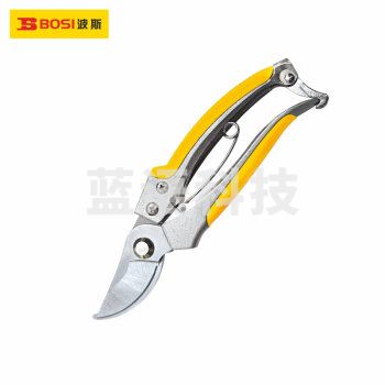 波斯（BOSI）不锈钢花枝弯剪修枝园林工具粗枝剪修果树省力剪刀 BS536088（8寸）