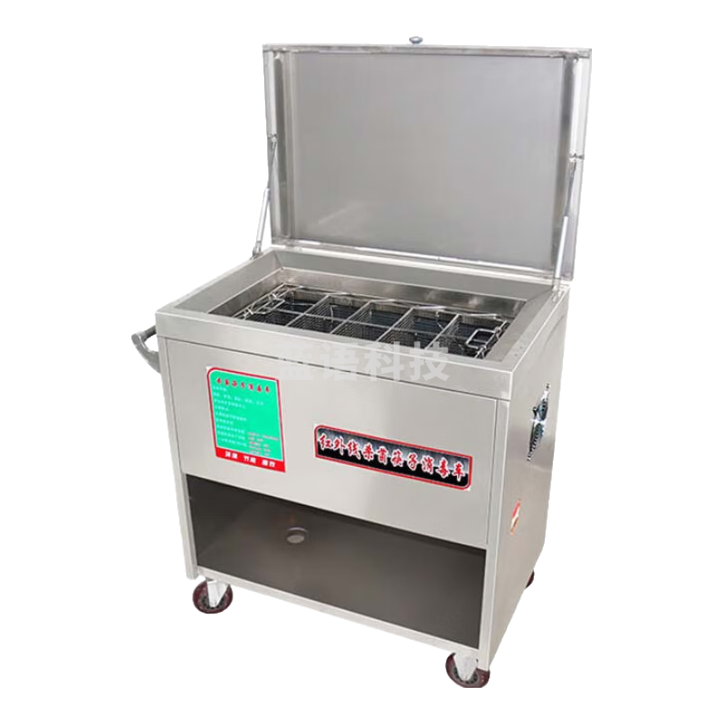 厨丰达  筷子消毒车商用 可移动大容量一次1200双紫外线杀菌酒店食堂专用-304箱体不带门 CFD-K14