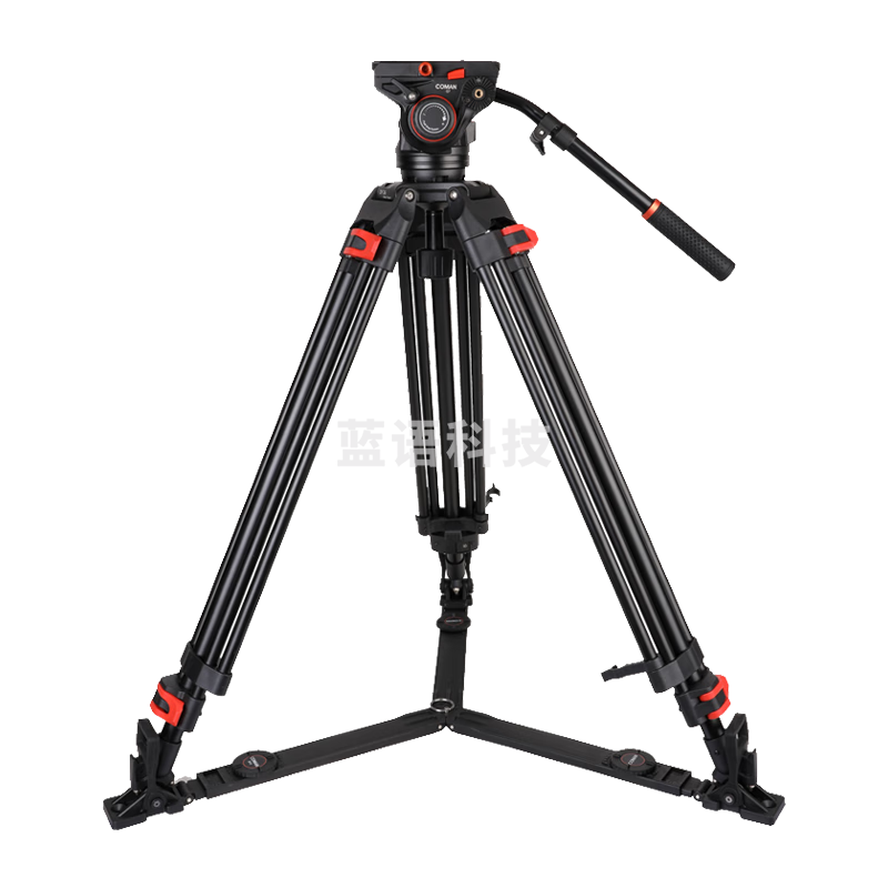 科漫（COMAN）液压阻尼云台三脚架专业重型打鸟单反相机双向阻尼可调云台摄影录像支架佳能索尼三角架DF26Q7