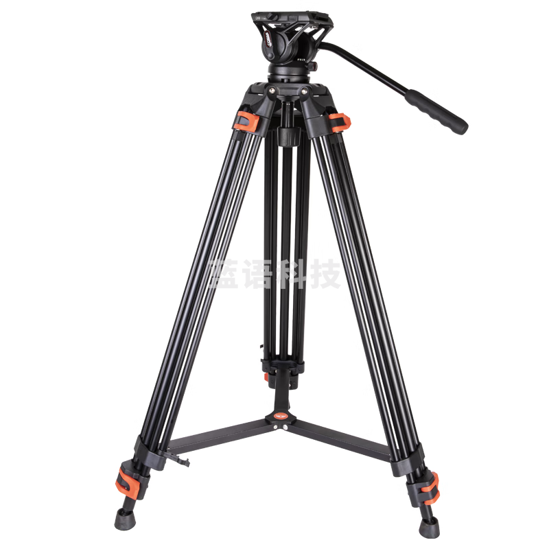 科漫（COMAN）专业三脚架 摄像机三脚架单反液压云台相机支架直播摄影承重10KG稳定通用三角支架KX3636F