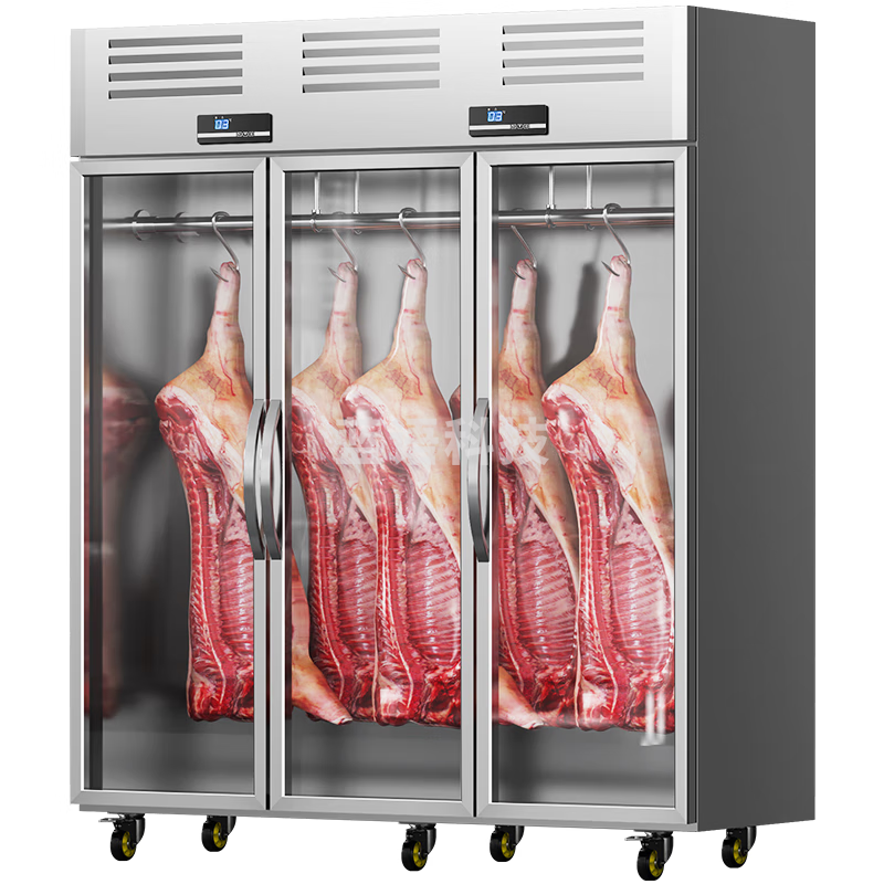 扬子挂肉柜商用牛羊肉保鲜柜冷鲜肉猪肉排酸展示柜冷藏立式冰柜 三门1.8*0.7*1.95米双杠承重700斤