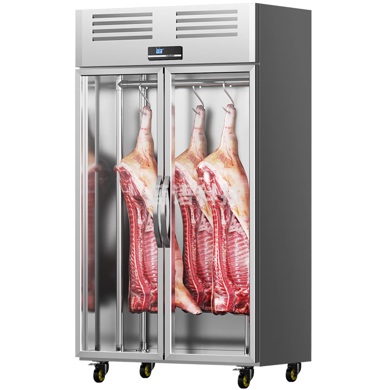 扬子挂肉柜商用牛羊肉保鲜柜冷鲜肉猪肉排酸展示柜冷藏立式冰柜 双门1.2*0.7*1.95米双杠承重400斤