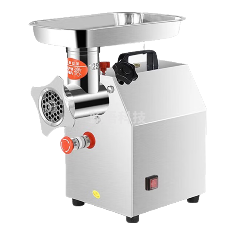 扬子商用绞肉机电动大功率饭堂食堂酒店用绞馅搅肉灌肠机碎肉机 12型精钢（急停开关）+1300w