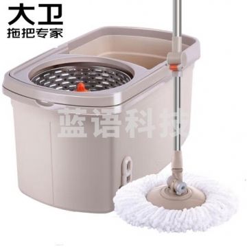 大卫 双驱动免手洗拖把拖布可拆卸墩布好神拖 D6 1杆2头 QJ.625