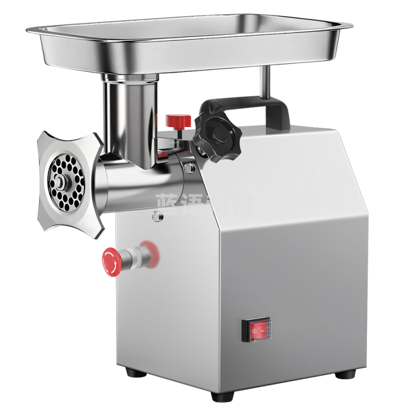 扬子商用绞肉机电动大功率饭堂食堂酒店用绞馅搅肉灌肠机碎肉机 12型精钢/急停开关/1100w