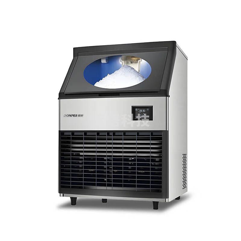 东贝(Donper)商用雪花机制冰机大型冰块机制冰器海鲜刺身一体式风冷雪花冰KL-85