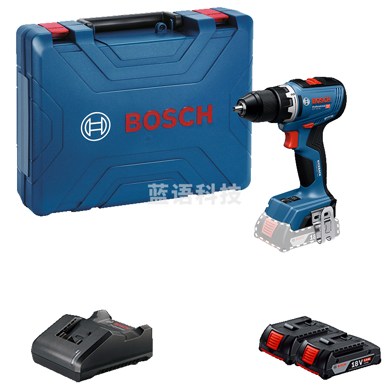 博世（BOSCH）GSR 18V-65锂电无刷起子机 电钻双电套装GBA2.0Ahx2 GAL1820充电器