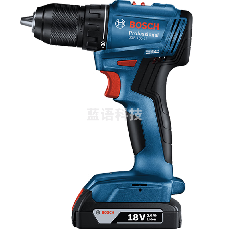 博世（BOSCH）GSR 185-LI 18V无 刷锂电起子机充电手电钻螺丝刀 2.0Ah电池*1