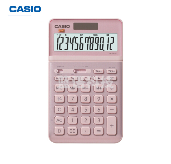 卡西欧 JW-200SC-PK stylish时尚计算器 璨光粉
