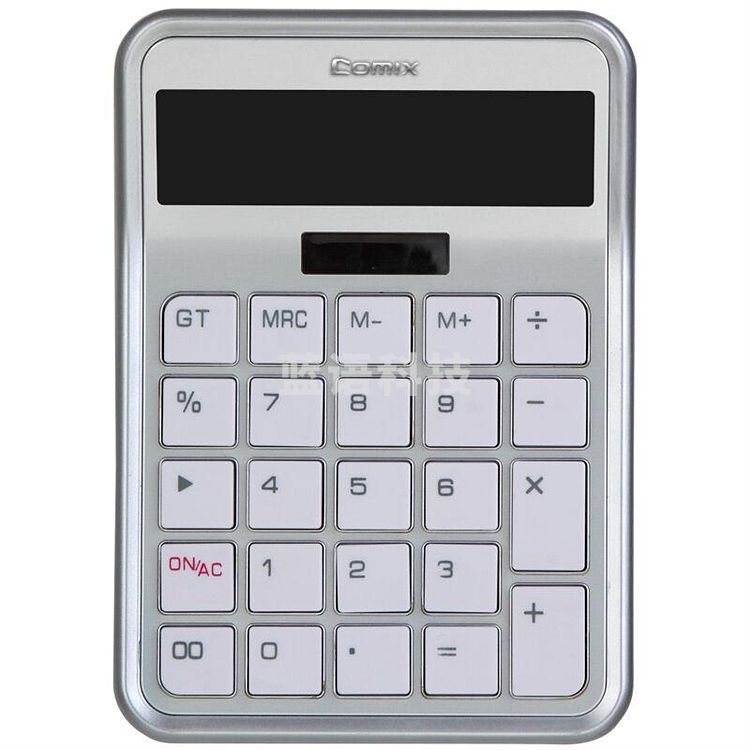 齐心C-8S苹果系列时尚办公计算器黑(台)