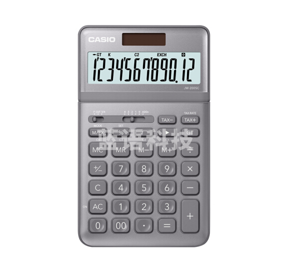 卡西欧 JW-200SC-GY stylish时尚计算器 铂晶银