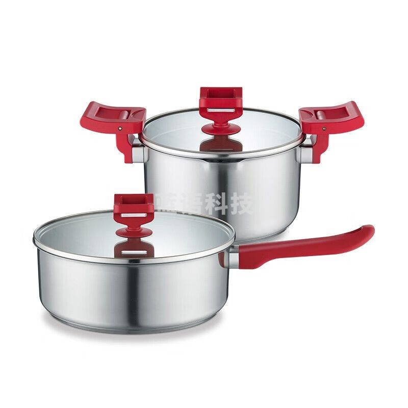德世朗 荣尊套装A煎炒锅汤锅两件套DSL-TZ080A
