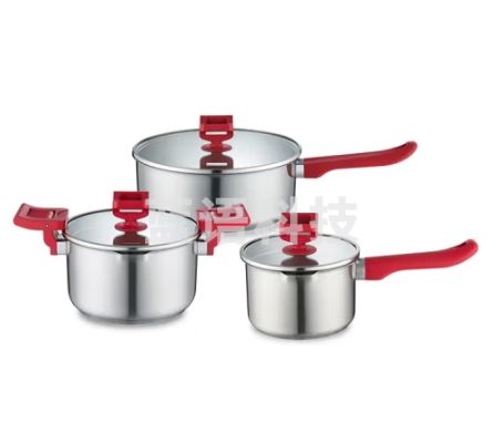 德世朗荣尊多用套装B煎炒锅汤锅奶锅三件套DSL-TZ080B