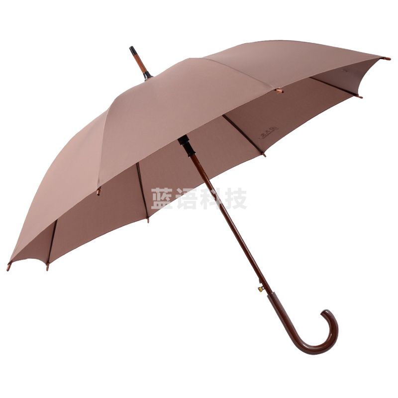 天堂伞弯柄伞木柄伞直杆伞晴雨伞长柄伞半自动伞定制广告伞印刷logo印字 118e 咖啡色