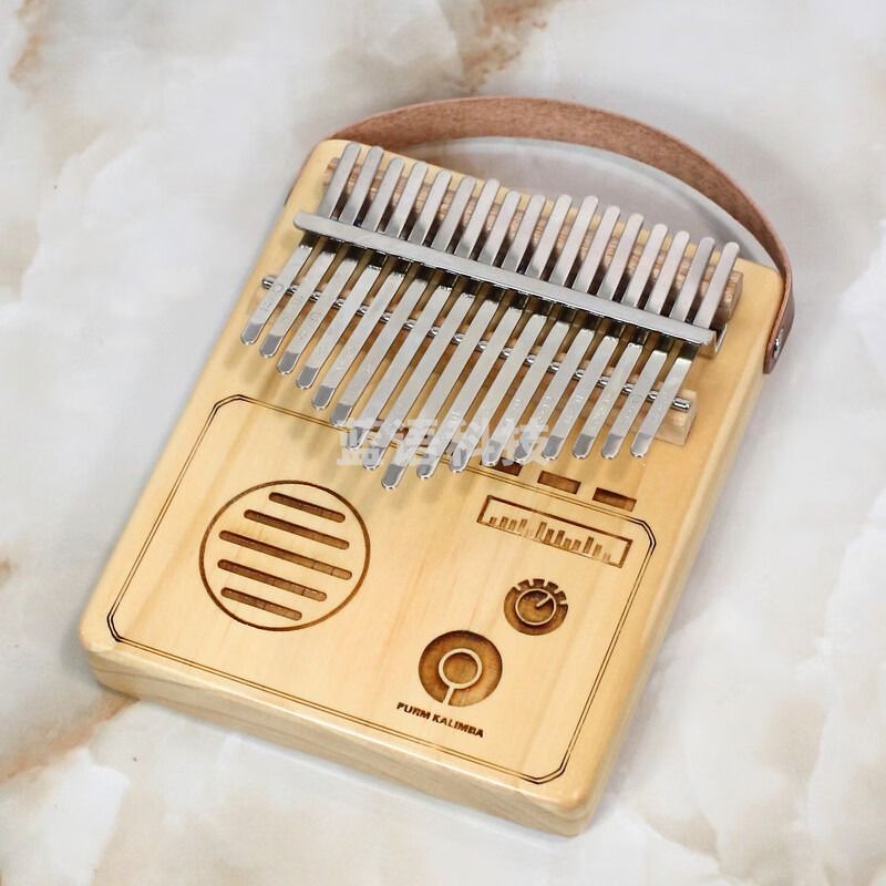 拇指琴卡林巴琴17音手指琴拇指钢琴初学者母指琴姆指琴乐器 17音 板式云杉-收音机
