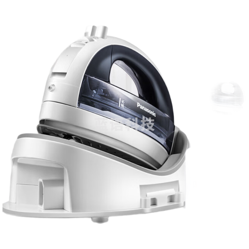 松下（Panasonic）电熨斗家用手持无线蒸汽熨烫挂烫机 智能电子三档恒温控温自动断电 NI-WL65-H 白色