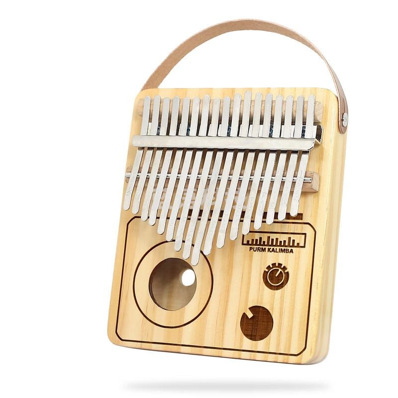 拇指琴卡林巴琴17音手指琴拇指钢琴初学者母指琴姆指琴乐器 17音 云杉木-收音机