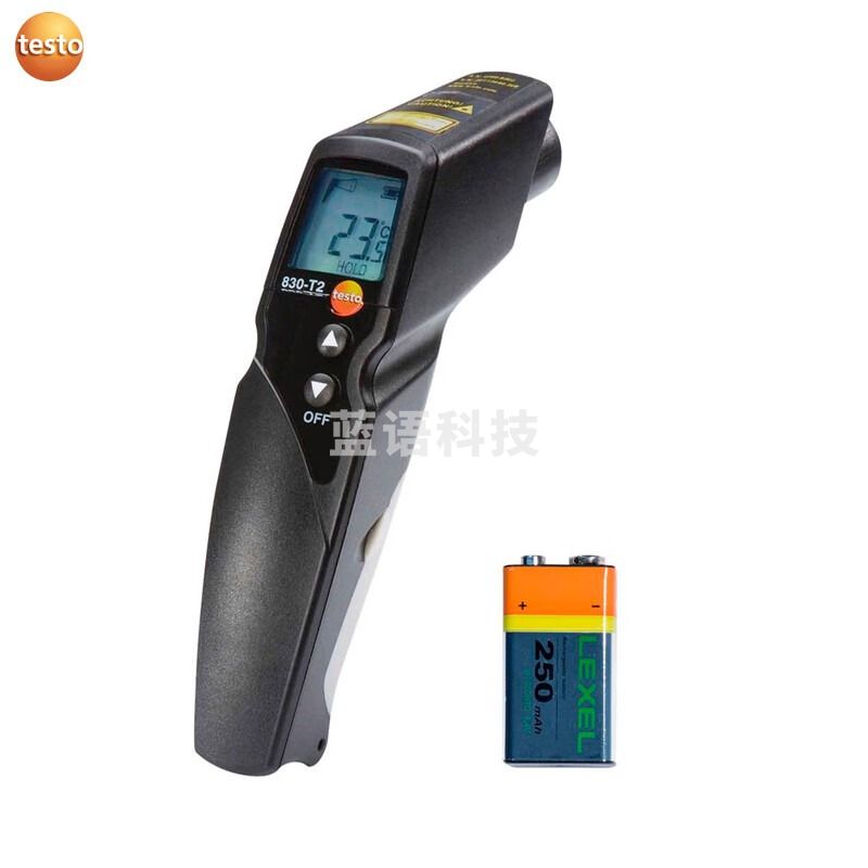 德图 TESTO830T1红外线测温仪高精度手持红外测温仪工业测温枪 testo 830-T2 （2点激光瞄准）