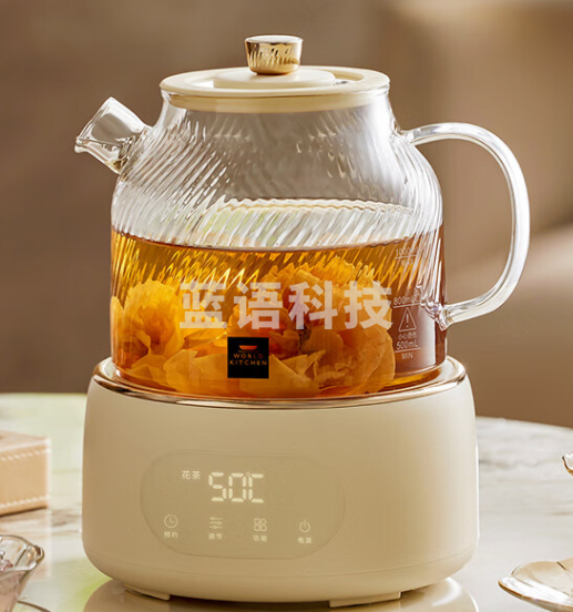 World Kitchen康宁养生壶全玻璃恒温壶煮茶壶煮茶器1L M&C39063