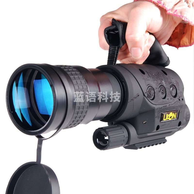 育空数码夜视仪拍照录像夜视望远镜全黑夜红外安防昼夜两用 NV4000D 单筒6倍