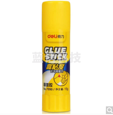 得力 7090 固体胶胶水 ∮24ｘ90mm (单位:支) 12支/盒 整盒起售