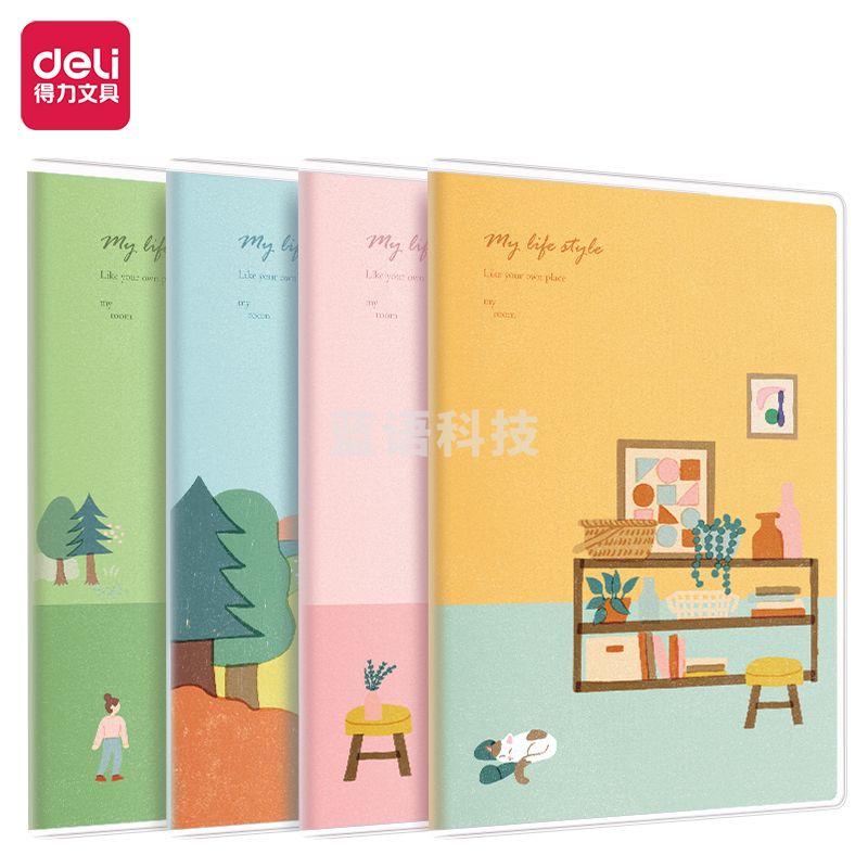 得力T3272插画师联名-胶套本(时光浅末)(本)