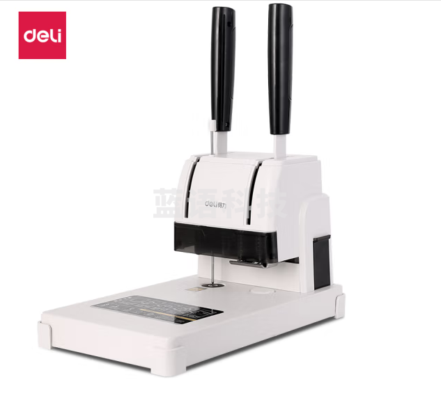 得力3888财务凭证装订机(浅灰)