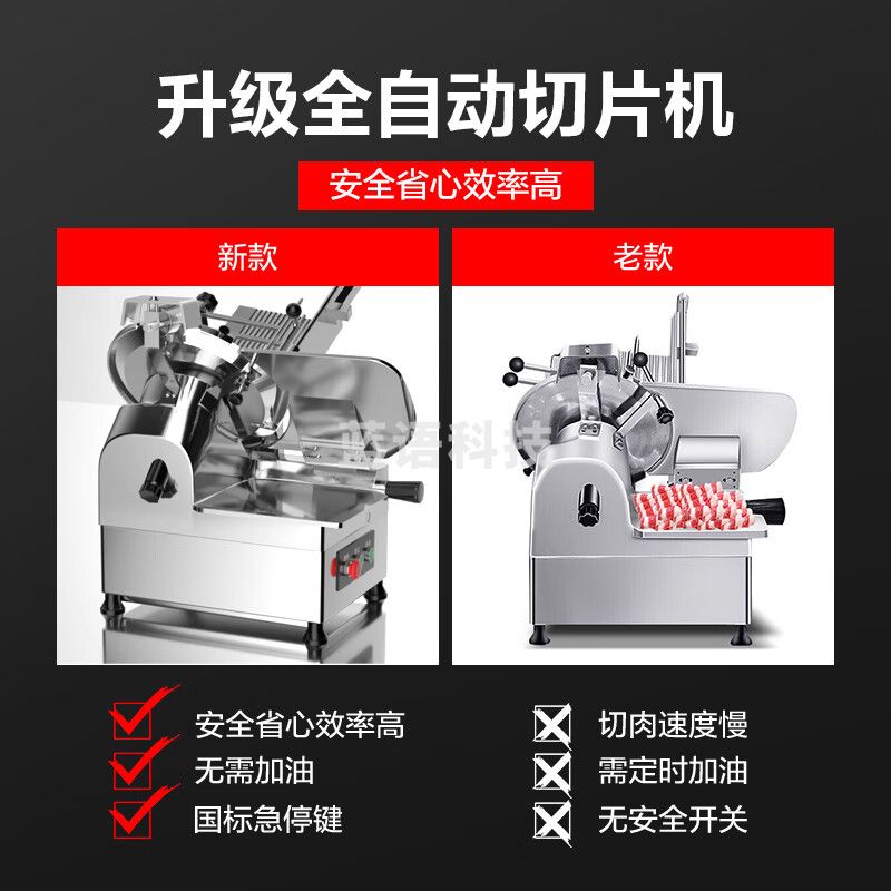 喜莱盛切片机商用羊肉切片机全自动切肉机 火锅店羊肉卷切片机刨肉机刨片机BH-300A