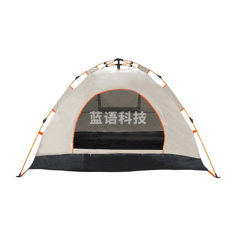 外交官（Diplomat）户外帐篷户外用品野营加厚超轻便3-4人多用自动帐篷-米配黑DFJ-112