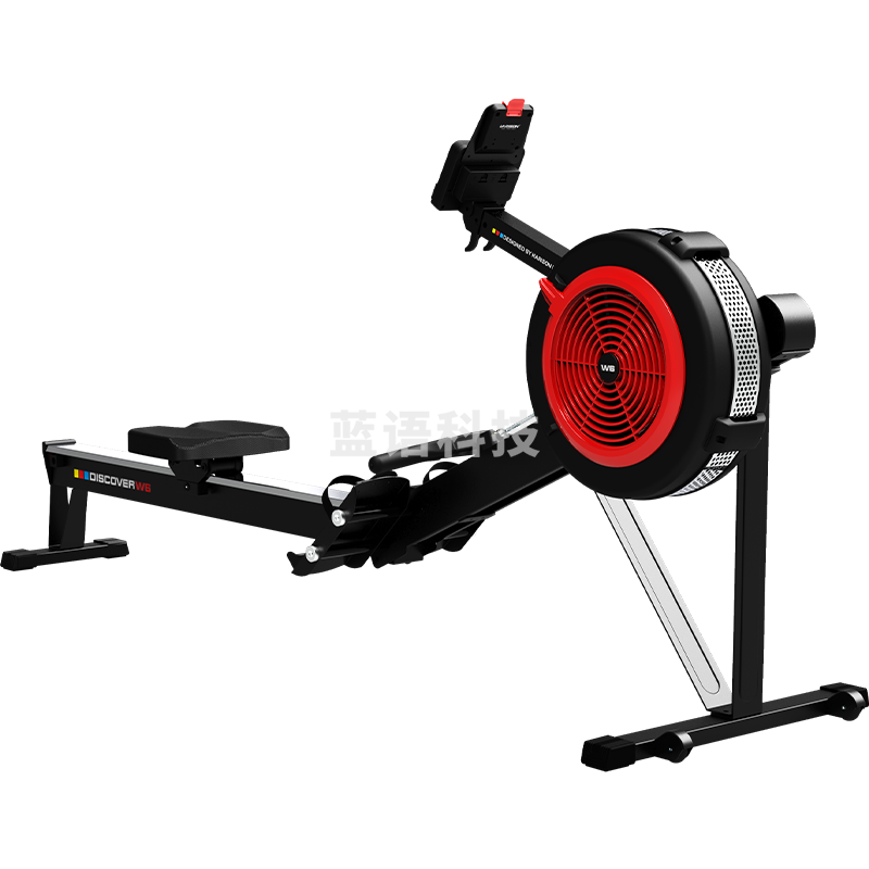 HARISON美国汉臣 划船机 豪华智能可调节折叠家用风阻划船器商用健身器材 DISCOVER W6eco