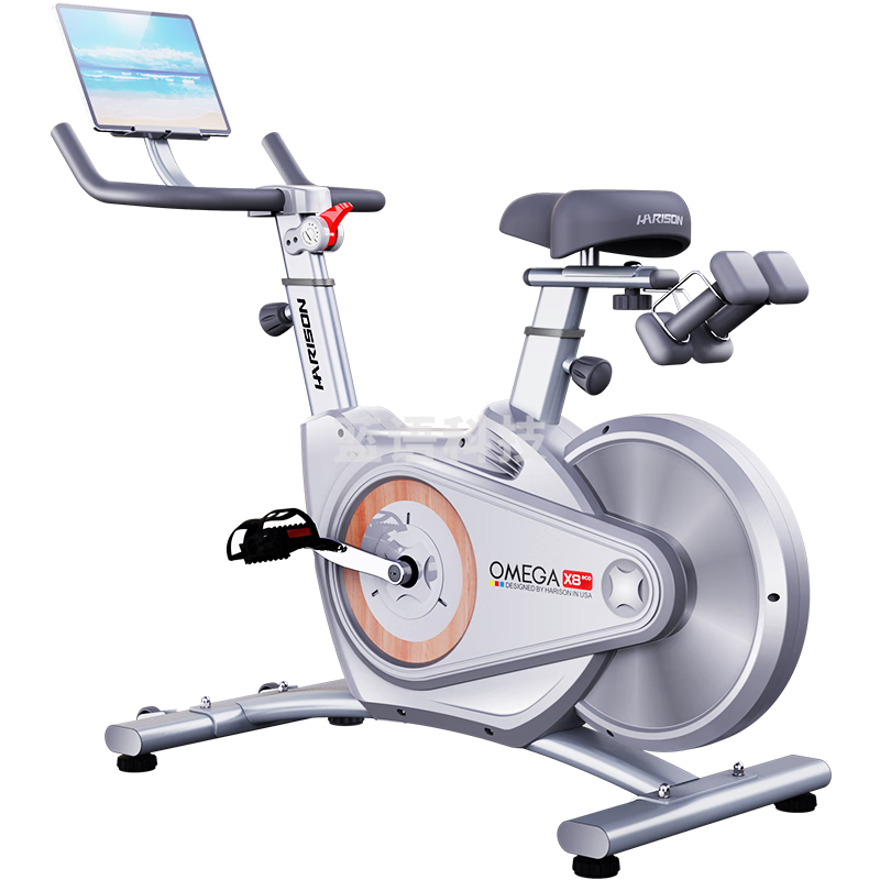 HARISON汉臣智能动感单车 家用健身车磁控室内自行车OMEGA X8eco