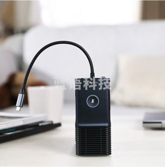 科大讯飞 AI麦克风投屏器MC10 智能无线同屏器 视频会议全向麦克风 桌面扬声器 TJRRSFYJD2023022014231912