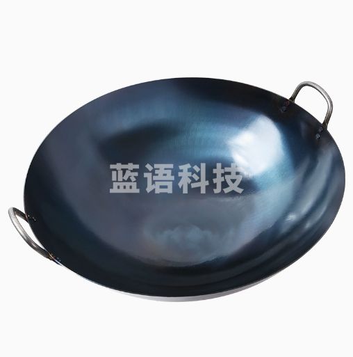 商用加厚双耳大铁锅家用老式熟铁炒锅无涂层直径90cm