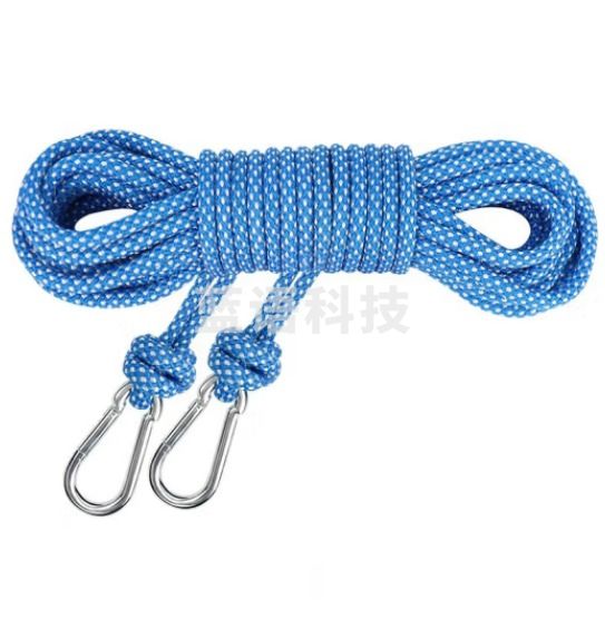 援邦 晾衣绳6mm15米湖蓝色/含双6号钩 晾衣绳晒被绳户外室外阳台晒衣绳子