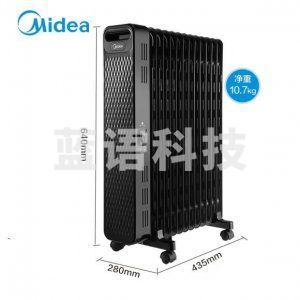 美的HYW22NA电油汀取暖器 电暖器 客厅加湿暖气片 2200W大功率