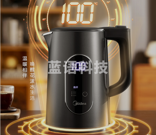 美的MK-SHE1550电水壶烧水壶316L不锈钢一体内胆净甜家用多段控温保温双层防烫大屏实显自动断电热水壶