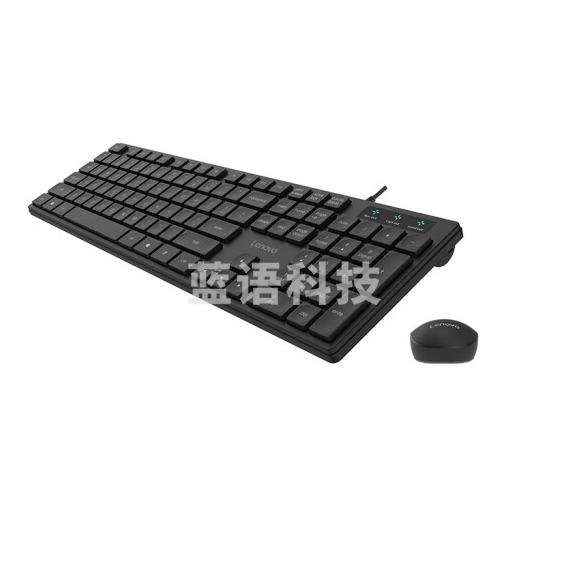 联想(Lenovo)KM180 原装通用USB有线轻薄键鼠套装