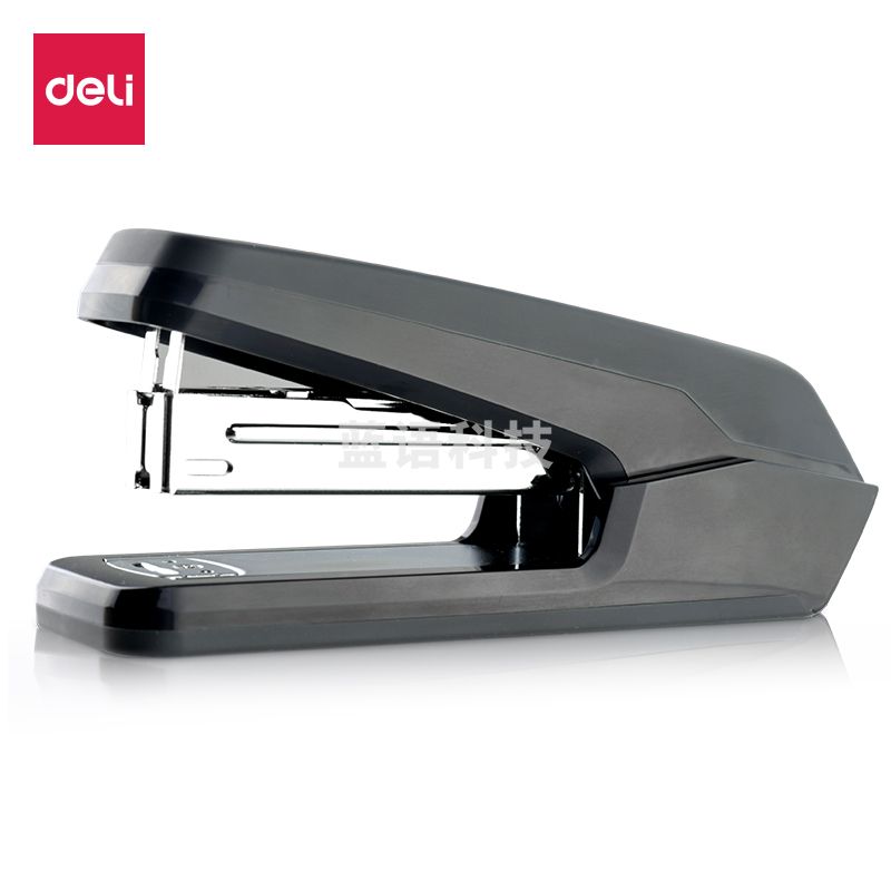 得力（deli） 省力订书机 12号装订机可订20页标准订书器 20页省力型黑色0464