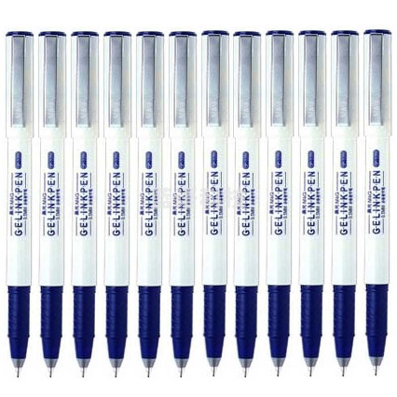 晨光（M&G）GP-1390签字笔0.5mm 12支/盒 蓝色