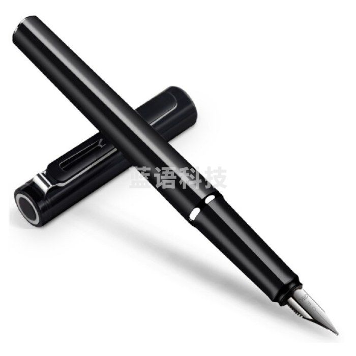 得力(deli)发现者EF明尖钢笔墨水笔 办公商务签字笔黑