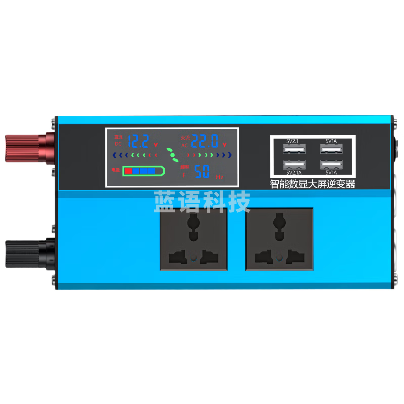 梦多福车载逆变器12v24v转220v多功能大功率汽车货车逆变电源三轮车摆摊 3500W 修正弦波六孔  M1