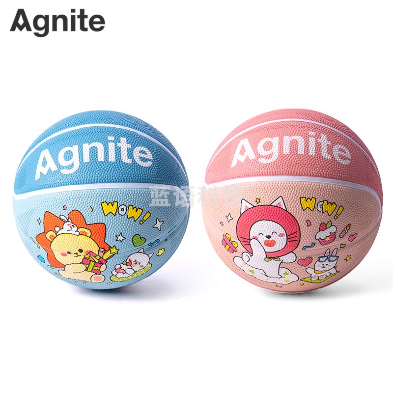 安格耐特FD129_3号卡通橡胶篮球(混色)(个)