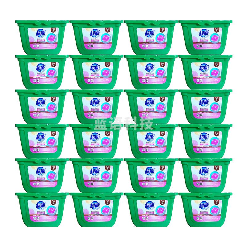 超能柔顺舒适洗衣凝珠(单腔)400g(50颗) *12盒整箱装