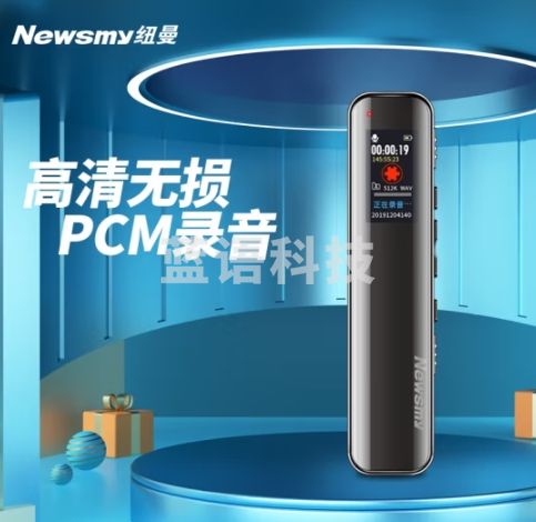 纽曼录音笔 V19 32G 一键录音 可音频线转录 高清降噪录音器 培训交流会议录音速记 锖色
