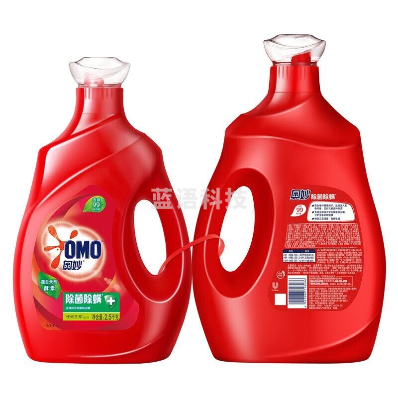 奥妙(OMO)除菌除螨洗衣液 2X(2.5KG+3.5KG) 整箱装 24斤洗衣液 衣物清洗