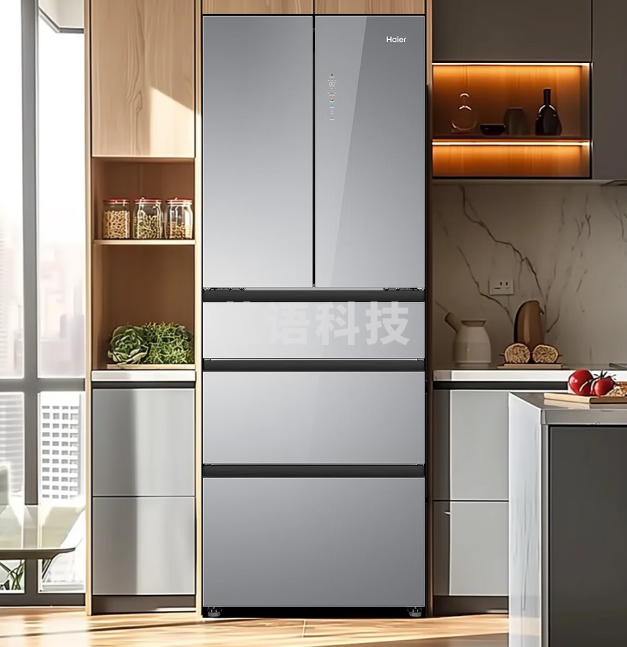 海尔BCD-425WLHMD45ASU1冰箱425升法式多门对开门五门零嵌 700mm宽 一级能效风冷
