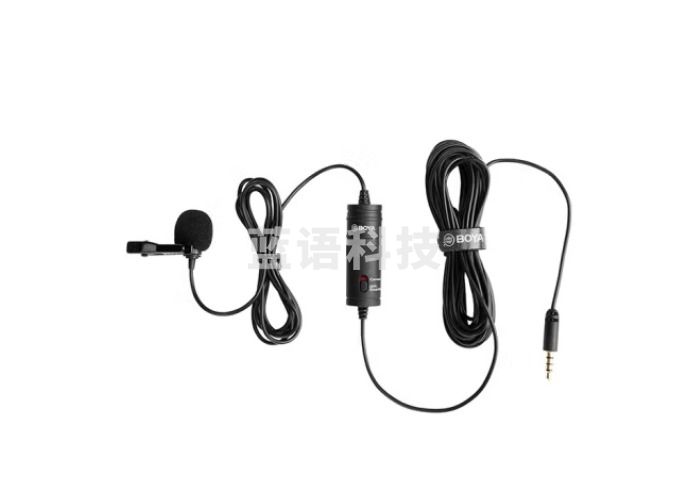 BOYA博雅 麦克风 BY-M1电脑手机直播全向型领夹麦克风 摄像机相机采访Vlog视频网课拍摄收录音话筒 6米