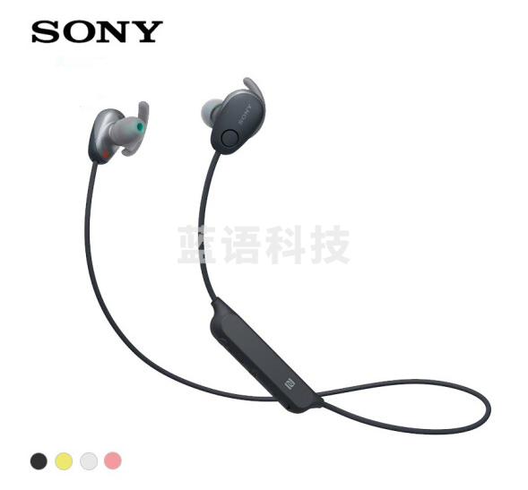 SONY 索尼 WI-SP600N无线蓝牙防水降噪运动耳机 防水免提通话耳机  黑