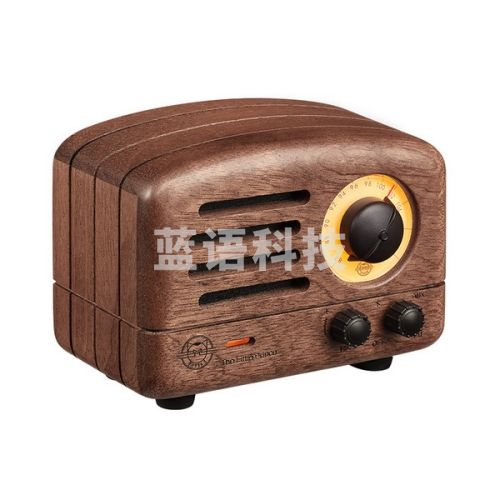 猫王音响 MW-2红芯木精装版收音机猫王小王子创意复古便携无线蓝牙音箱可爱无线迷你小音响家用户外原木质收音机
